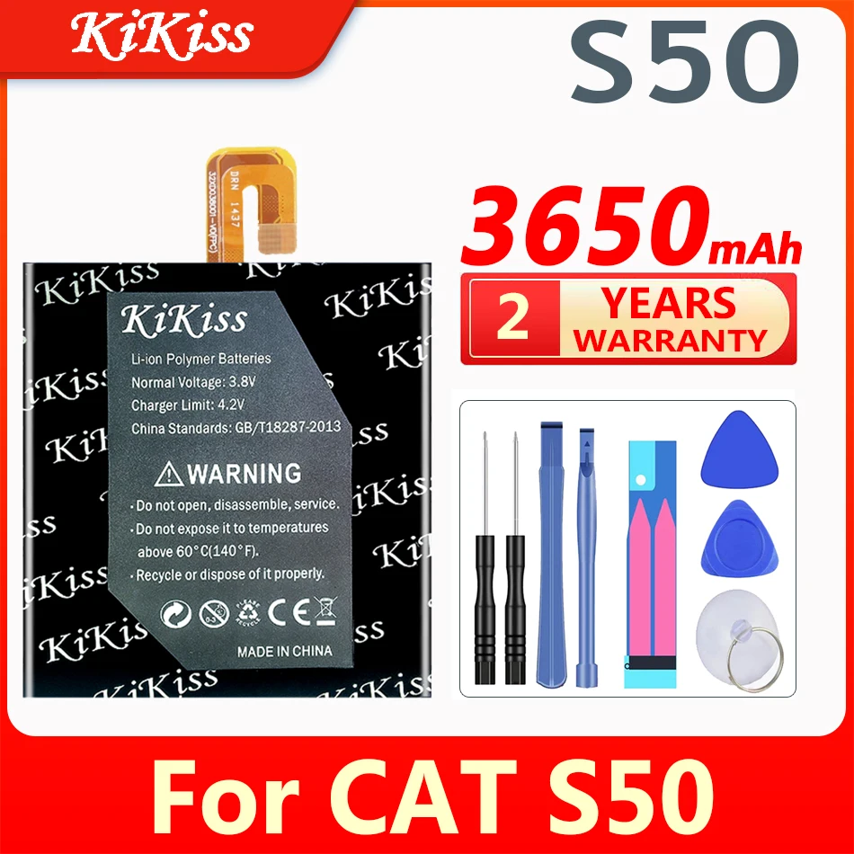 

Запасная батарея KiKiss 3650 мАч S 50 для Caterpillar Cat S50 CUBA-BL00-S50-000 CatS50