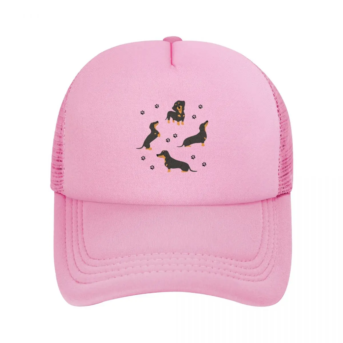 Собака таксы с рисунком собачьих лап сетчатые бейсболки Snapback повседневные