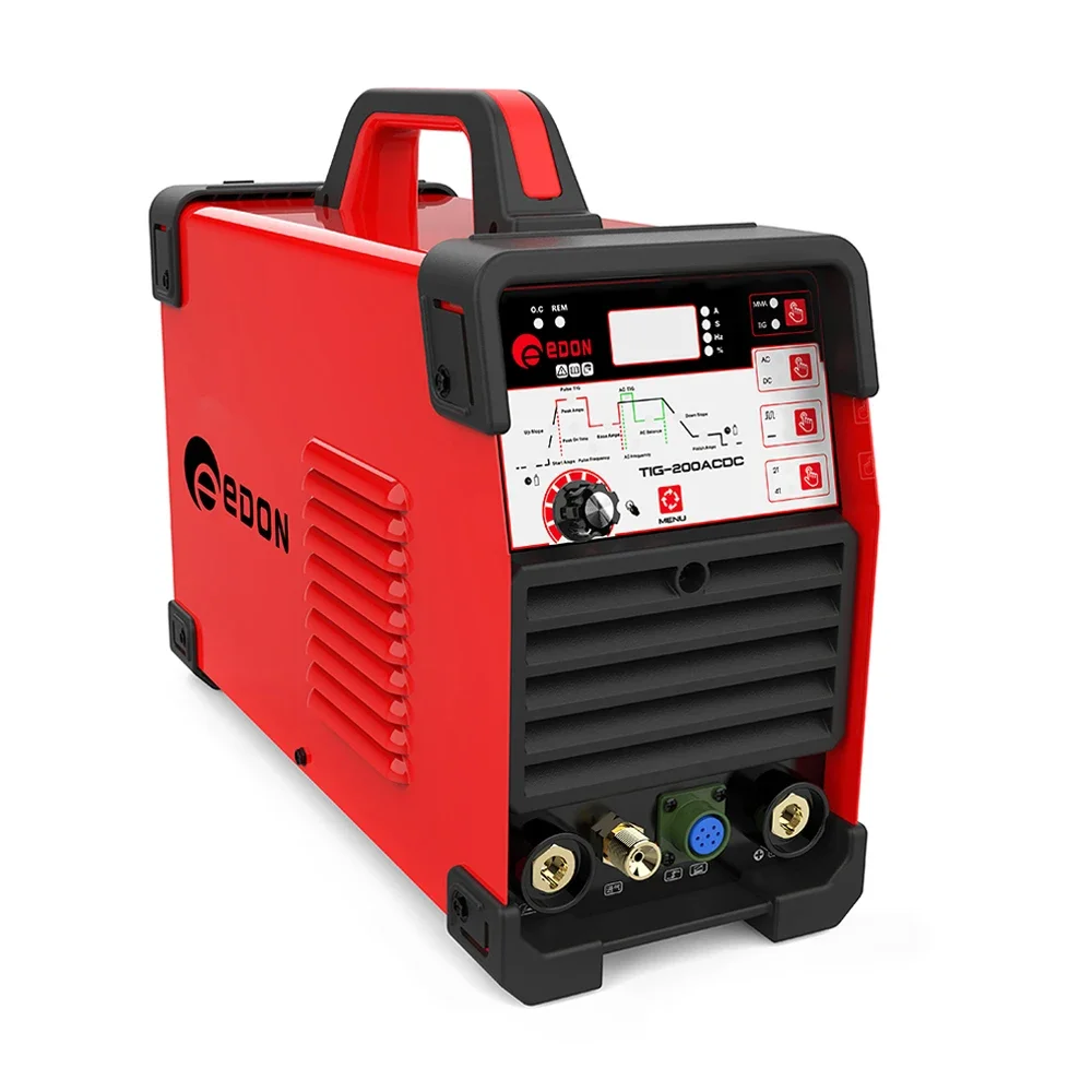 EDON TIG-200 PULSE ACDC ИНВЕРТОР Алюминиевый сварочный аппарат tig из нержавеющей стали de