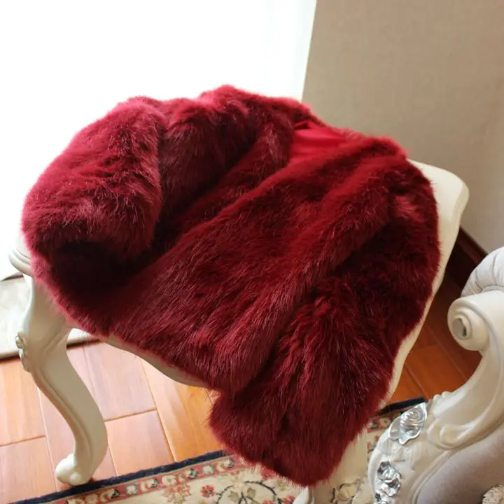 2022 Winter 9 Colors Short Faux Fur Coat Korean Version Fox Fur Slim Fit and Slim Ladies Fur Coat women winter jacket