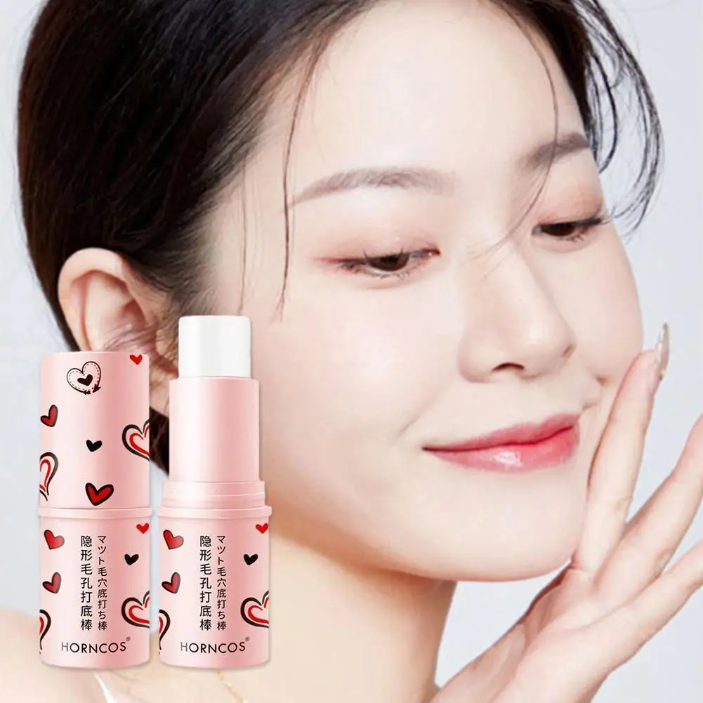 

2022 Popular Invisible Pore Primer Stick Front Milk Concealer Control Cream Moisturizing Primer Gel Oil Makeup Heart X7t7