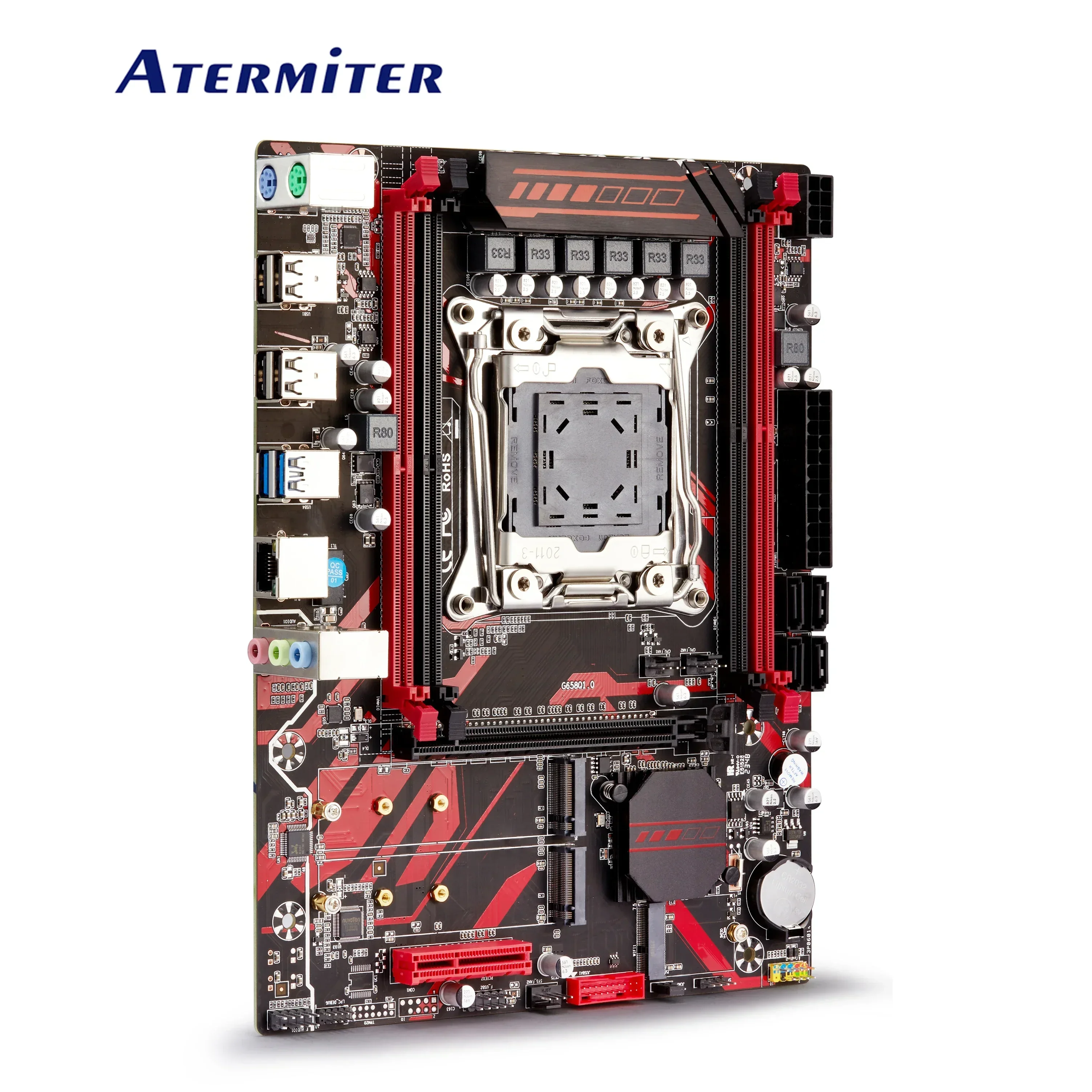 Atermiter X99 D4 Слот для материнской платы LGA2011-3 USB3.0 NVME M.2 ...