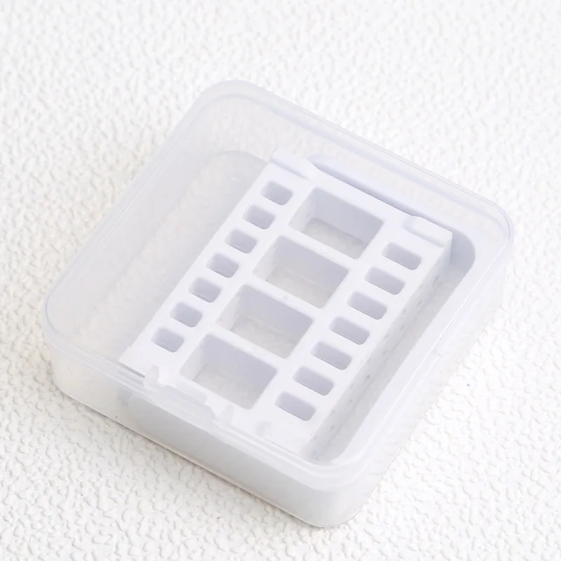 

1Pc 16Holes Nail Drill Bit Display Rack Acrylic Adjustable Grinding Head Shelf Storage Box Manicure Holder Drill Accessory