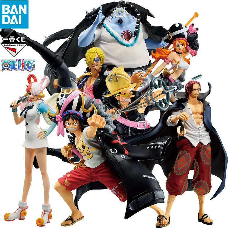 

BANDAI Ichiban KUJI Original ONE PIECE FILM RED Monkey D. Luffy Uta Shanks Sanji Jinbe Usopp Nami Anime Action Figures Model Toy