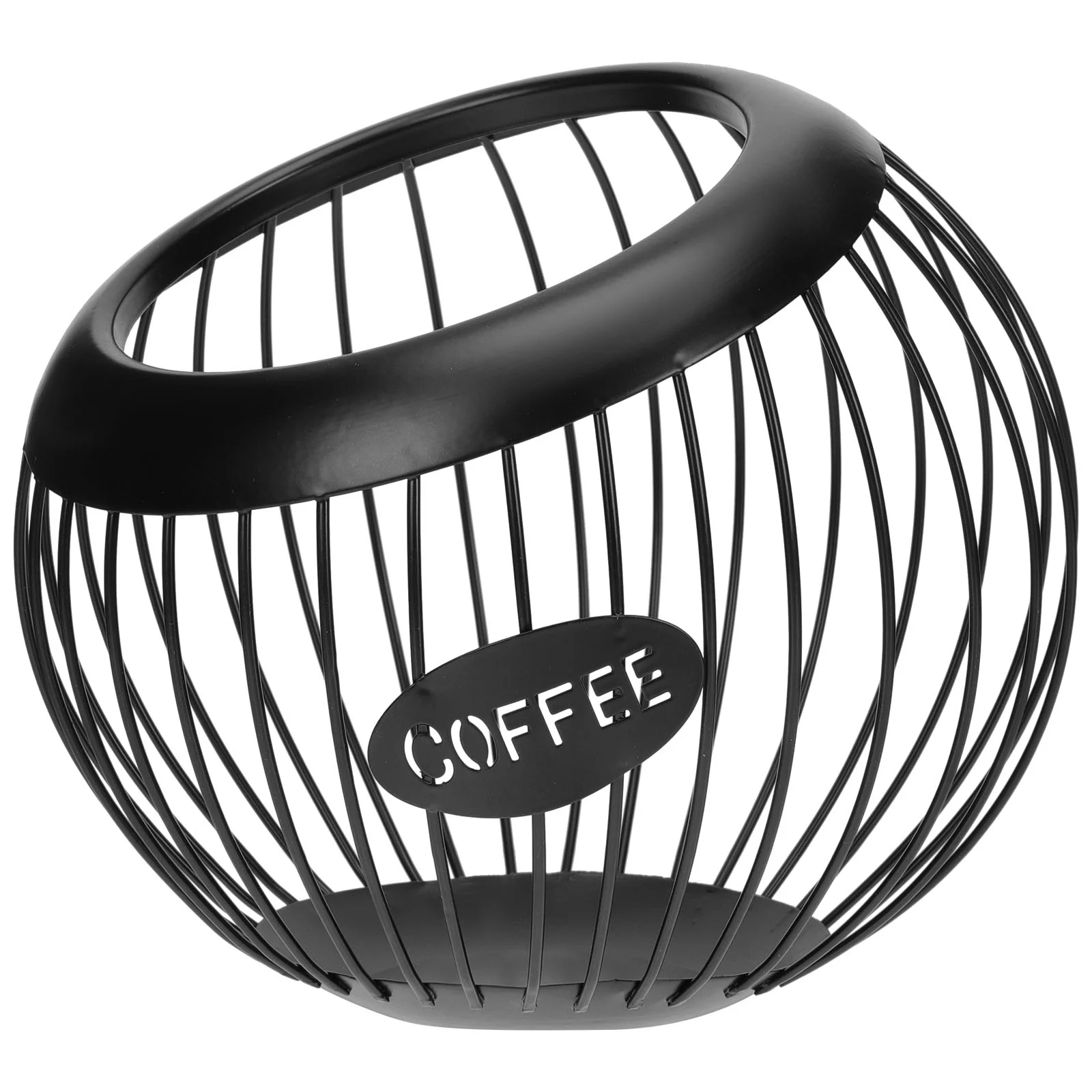 

Basket Fruit Bowl Storage Holder Wire Organizer Bread Baskets Metal Vegetable Coffee Snack Kitchen Dish Black Appetizer Bin Egg