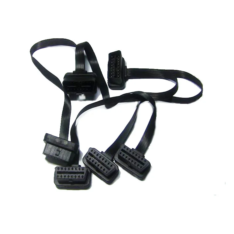 5 шт./лот OBDII OBD2 M до 2F 16-контактный Удлинительный кабель папа-мама