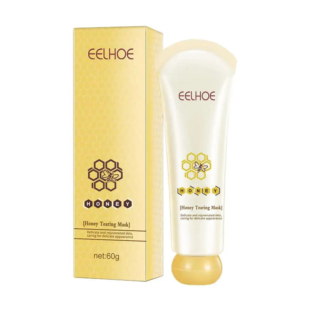 

60g Honey Tearing Mask Cleans Pores Controls Oil Removes Blackheads Whitens Brightens Smoothes Medicinal Rhubarb Clean Mask