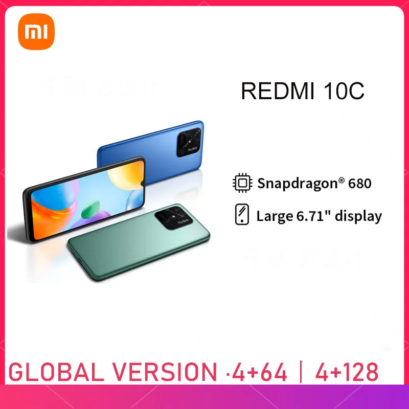 

Global Version Xiaomi Redmi 10C Smartphone Snapdragon 680 Octa Core 64GB/128GB ROM 6.71" Display 5000mAh Battery 50MP Camera