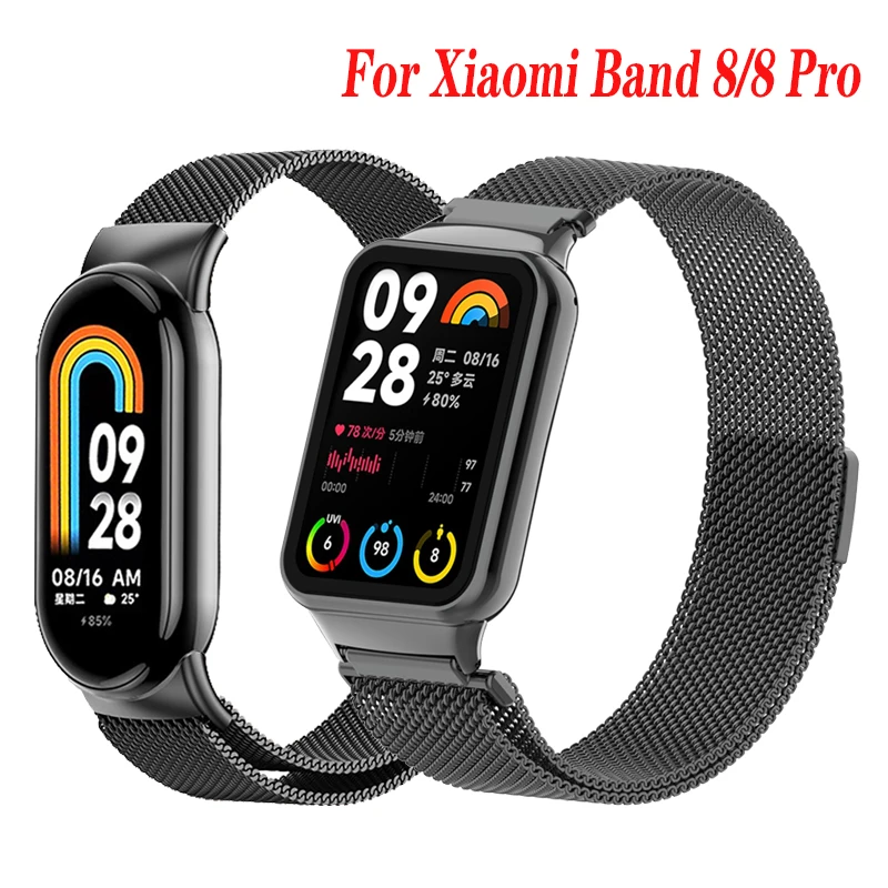 

Magnetic loop Wristband for Xiaomi Mi Band 8 Pro Metal Strap for Xiaomi Mi Band 8 Smart Watch Bracelet Replace the strap Correa