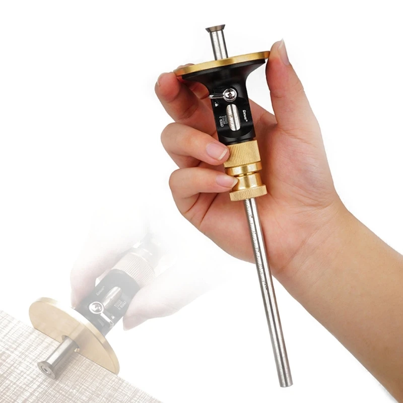 

Premium Alloy Line Scribing Tool with Metric Ruler and Adjustable Depth Gauge