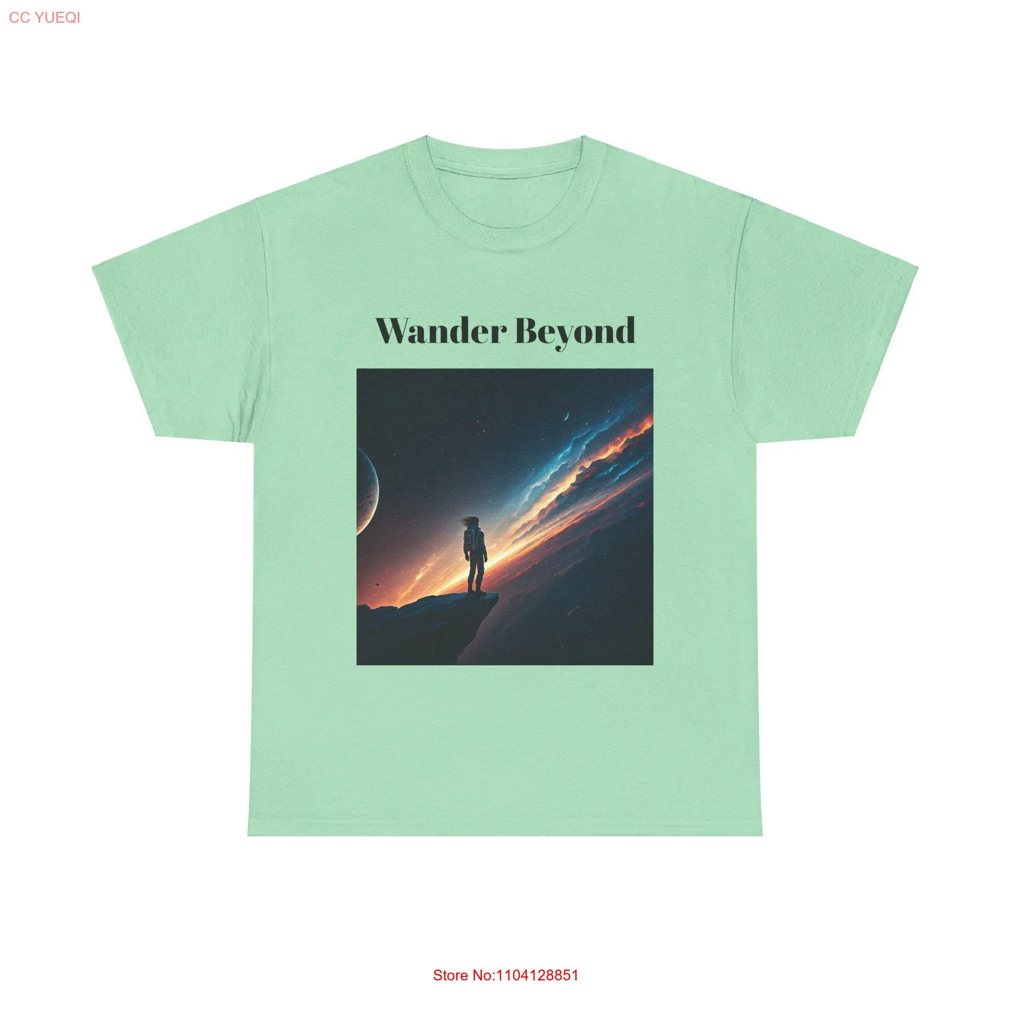 Футболка Galaxy Explorer Wander Beyond Space Astronaut Sci Fi из хлопка