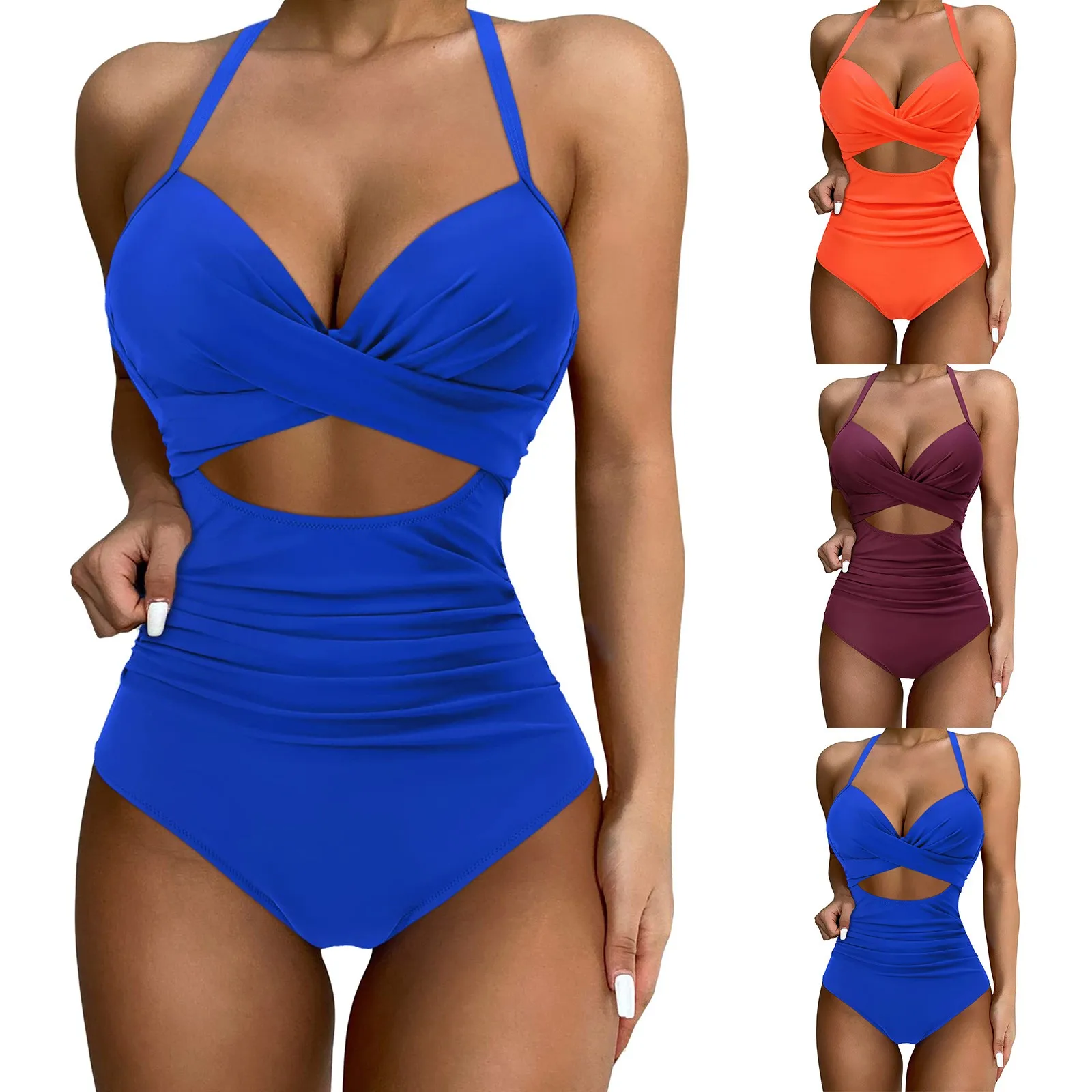 

Женский купальник 2023, привлекательный купальник с вырезом и поясом, привлекательный женский спортивный купальный костюм для отпуска с высокой талией