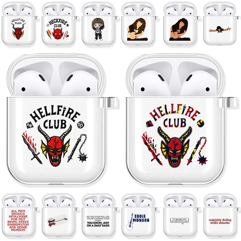 

Популярный мягкий чехол для наушников Airpod с рисунком Эдди мунсон из сериала «очень странные дела» Hellfire Club 3 2 1