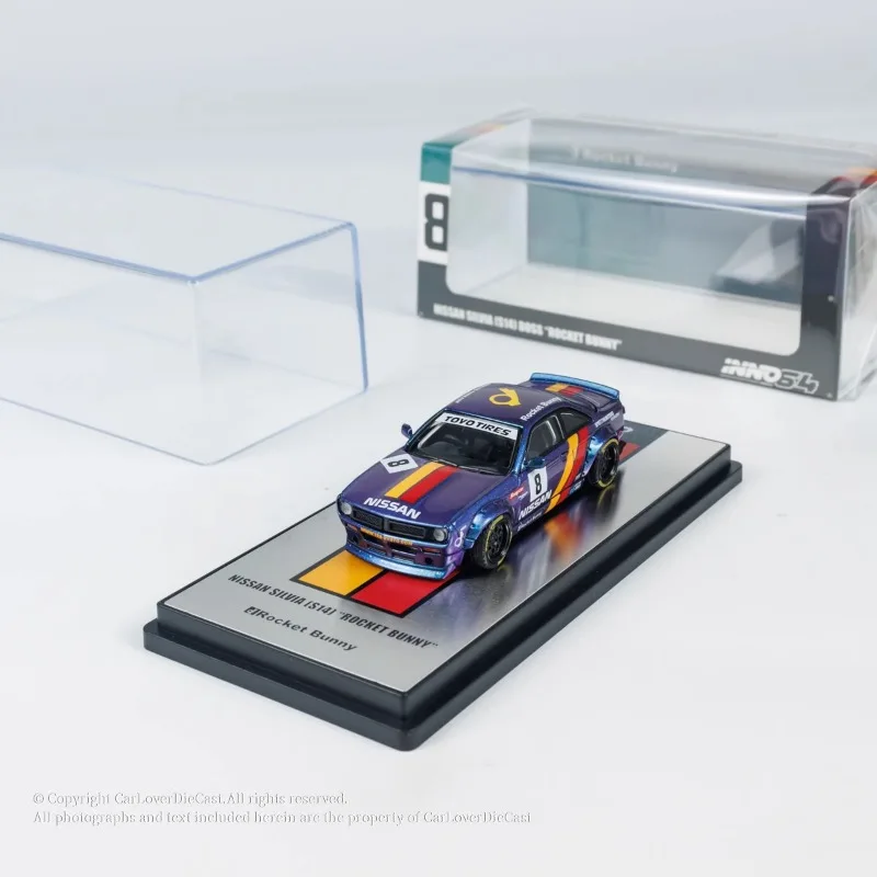 INNO 1:64 NISSAN SILVIA (S14) Симуляционная модель из сплава кролика BOSS Rocket детская коллекция