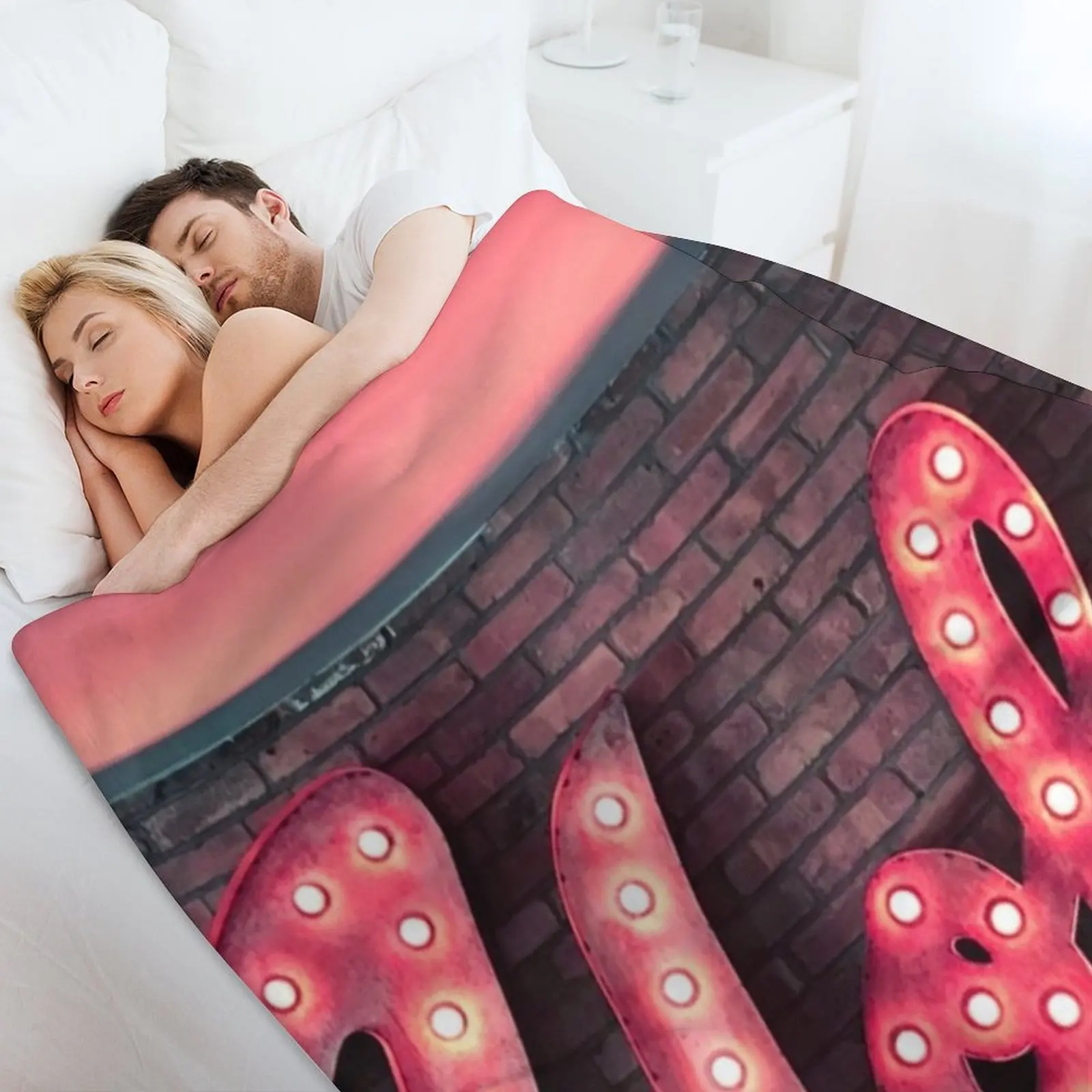 Хола Испанский Hello Неоновая Вывеска Плед Кровать Спальный Мешок Одеяла