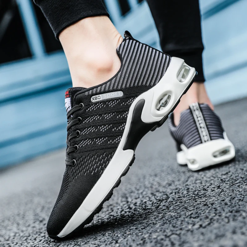 Men Sneakers Mesh Outdoor Air Cushion Trend Fashion Breathable Sports Shoes Mens Training Running Shoes