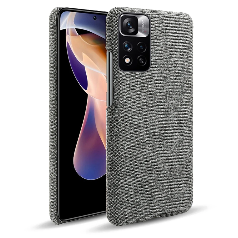 

redmi note11 pro Soft-Touch Fabric + PC Cover For Xiaomi Redmi Note 11 Pro 10 9T Mi 10T 11 Lite 11T Poco F3 M3 Pro 5G X3 GT NFC