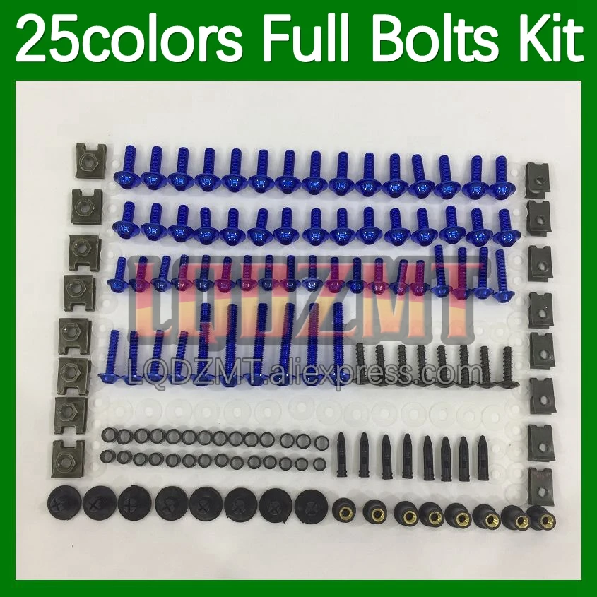 

268pcs Body Bolt Full Screws Kit For KAWASAKI NINJA ZZR 1100 ZZR-1100 ZZR1100 93 94 95 96 97 98 99 00 01 Fairing Bolts screw Nut