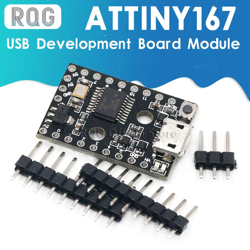 

Digispark Pro kickstarter макетная плата использует Micro ATTINY167 модуль usb