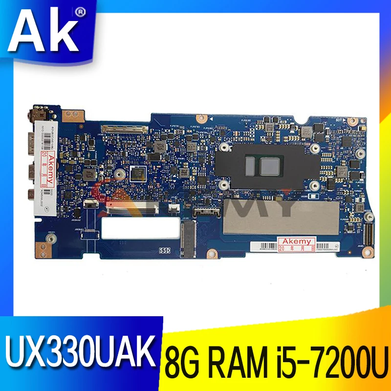 

New 90MB0CW0-R00060 Laptop Motherboard For Asus UX330UAK UX330UA UX330U U3000U Mainboard W/ 8G RAM i5-7200U SR2ZU