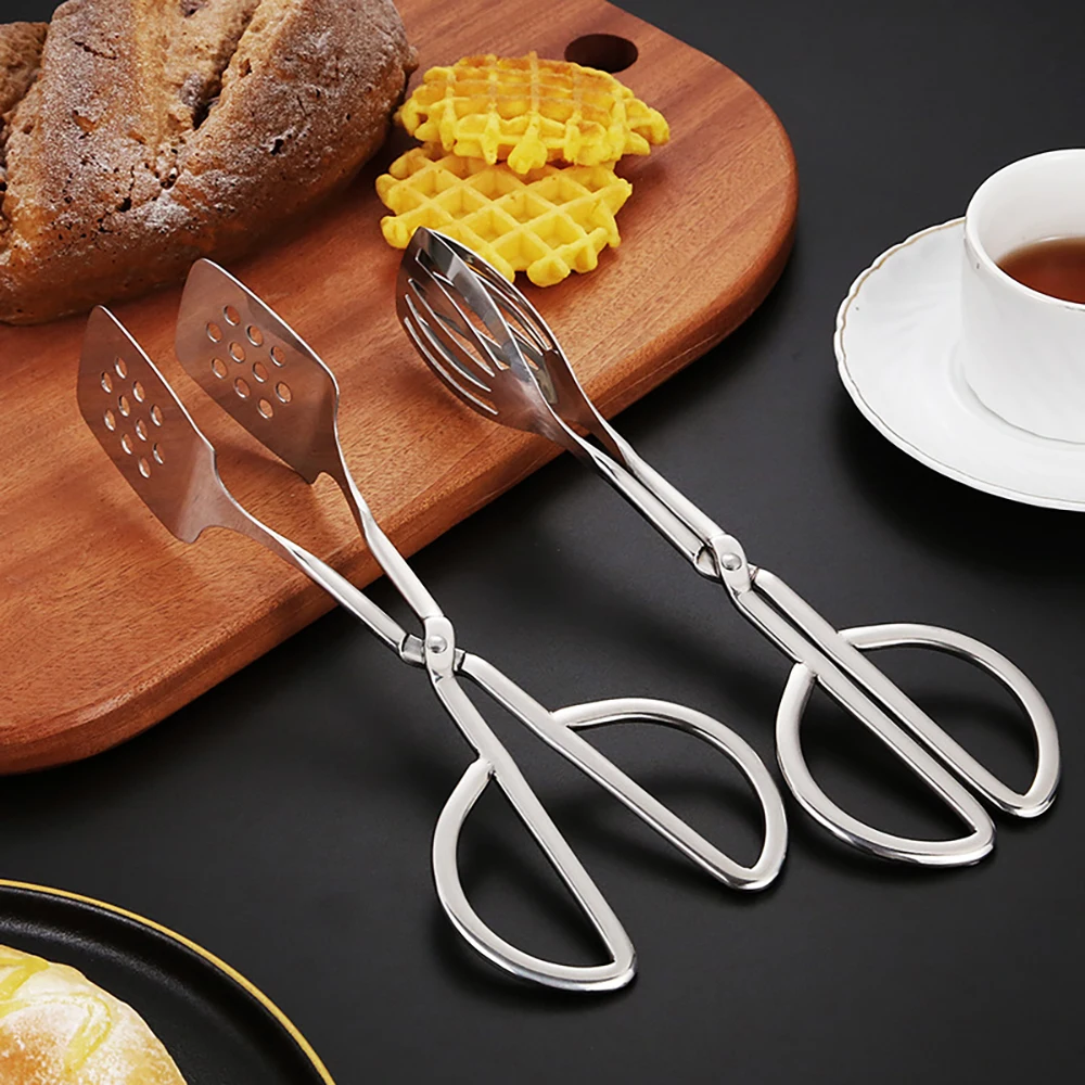 

Stainless Steel Food Clip Non-stick Barbecue Tongs Pastry Grill Meat Clamp Bread Clip BBQ Outdoor Kitchen Accessories