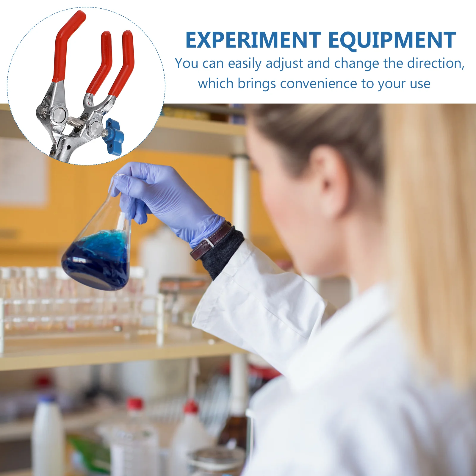 Трехкулачковый зажим Лабораторные вспомогательные принадлежности Зажим для