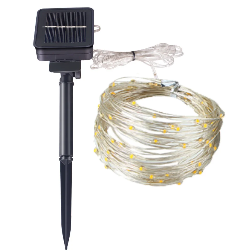 

Solar String Fairy Lights 12m 100LED / 7M 50 LED Waterproof Outdoor Garland Solar Power Lamp Christmas For Garden Decoration