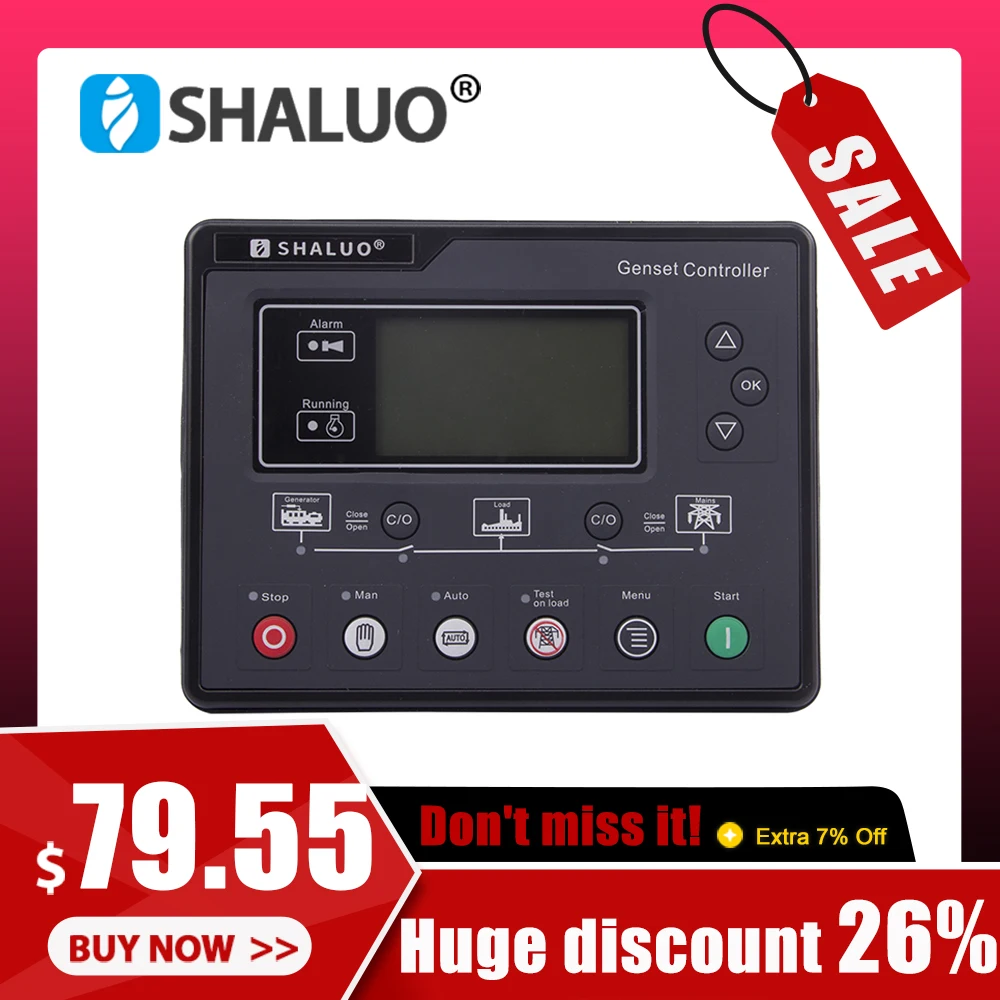 Контроллер дизельного генератора 6120U AMF, модуль управления автоматическим стартом и остановкой, аксессуары для генератора ATS, замена Smartgen HGM6120N