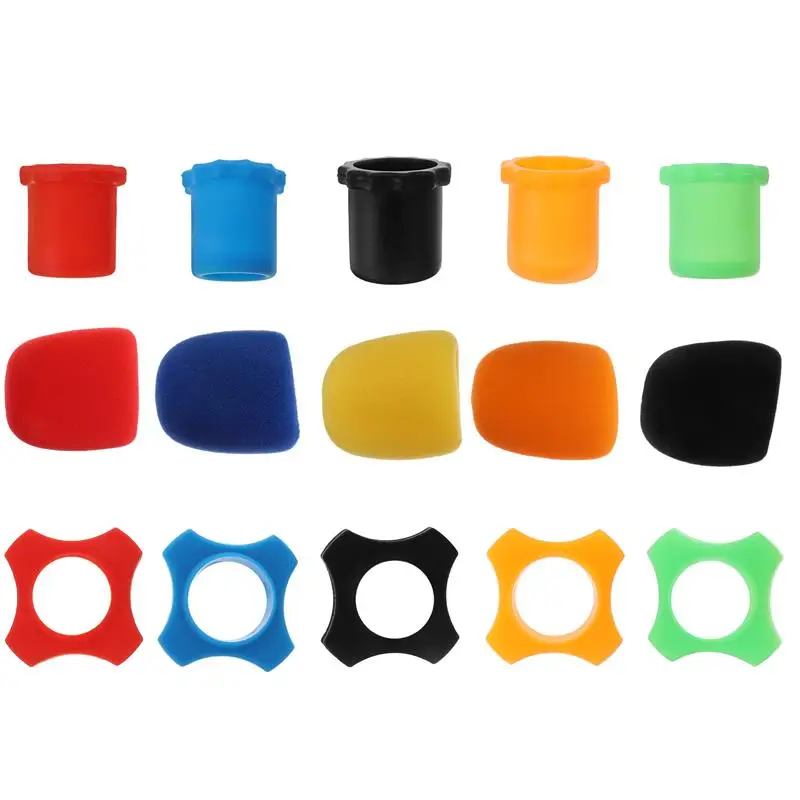 

15pcs Microphone Cover Microphone Windscreen Bottom Cover Protection Ring