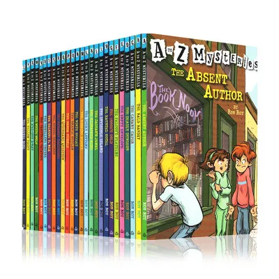26 Books A to Z Mysteries Develop kid reading habit Children's Literature Extracurricular Book of Detective Novels evening read enlarge