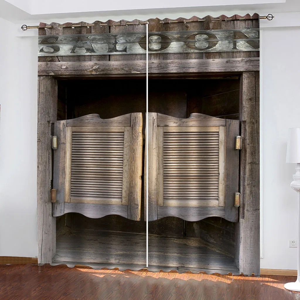 Затемняющие шторы HUANZHUANG для окна недорогие занавески из 2 предметов большого