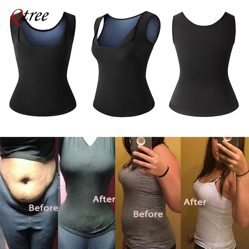 Sweat Sauna Vest for Women Body Shaper Waist Trainer Weight Loss Fat Burning Shirt Slimming Compression Premium Workout Tank Top