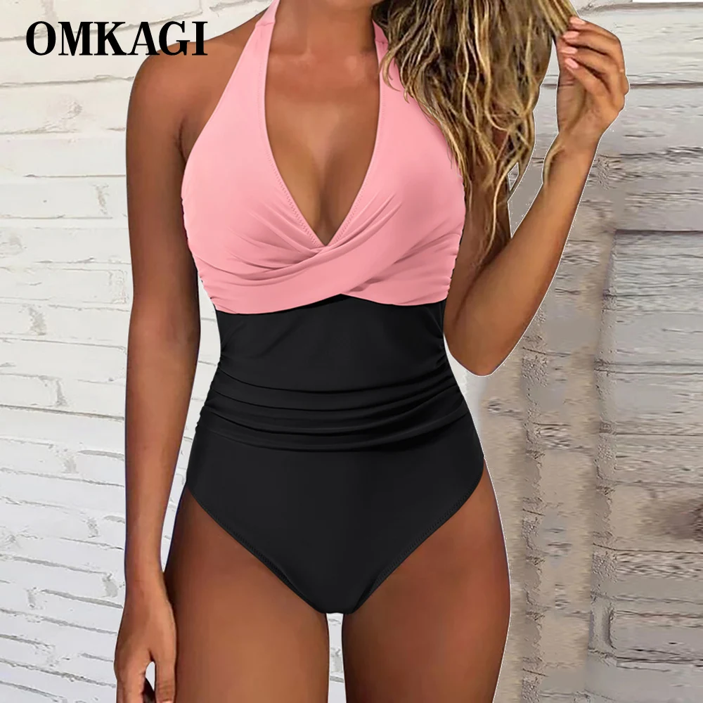 OMKAGI Woman One Pieces Swimsuit XL Swimsuit Push Up Female Sexy Cut Out Swimming Bathing Suit One Pieces Swimwear Women 2023