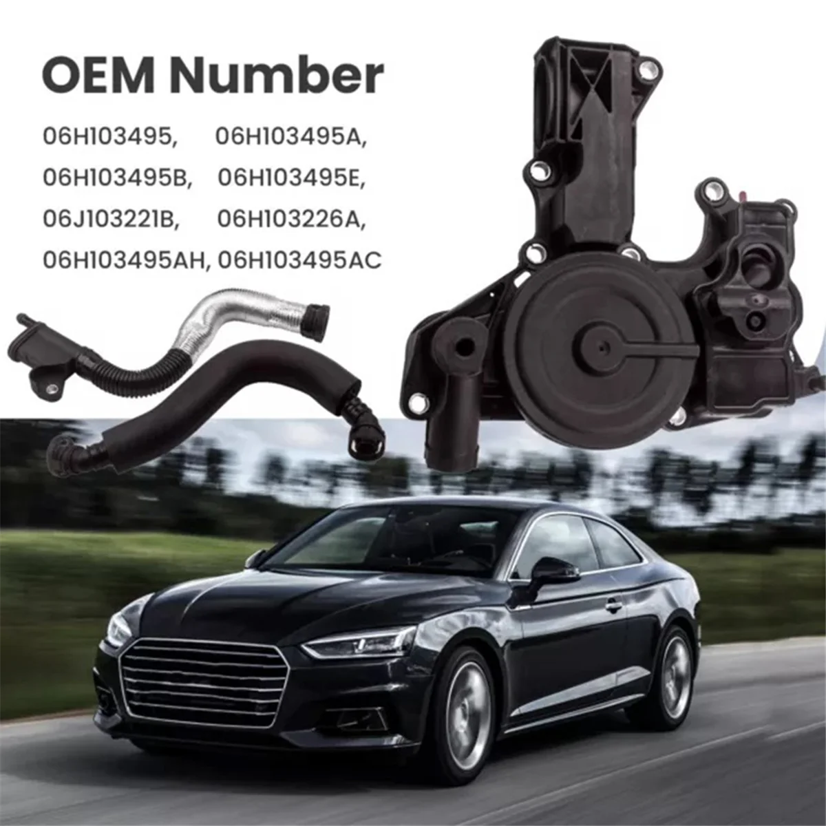 Автомобильный маслоотделитель клапан PCV в сборе вентиляционный шланг для B6 Golf Seat