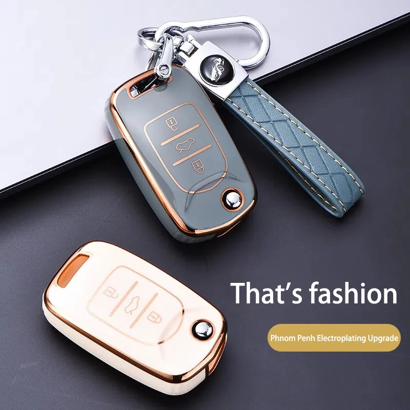 

TPU Style Car Key Case Cover Shell For Baojun 560 Rs-5 530 630 310 E100 310W 510 730 360 Holder Fob keychain Accessories