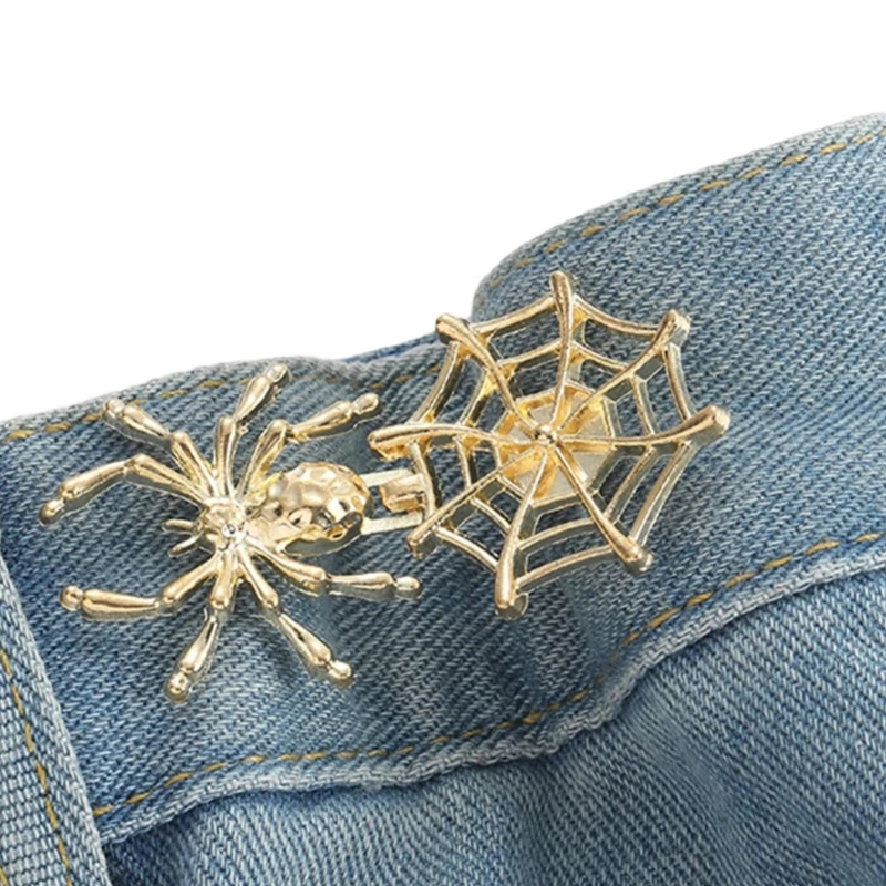 Застежка на пуговицах регулируемая пряжка талии джинсовая пуговица идеально