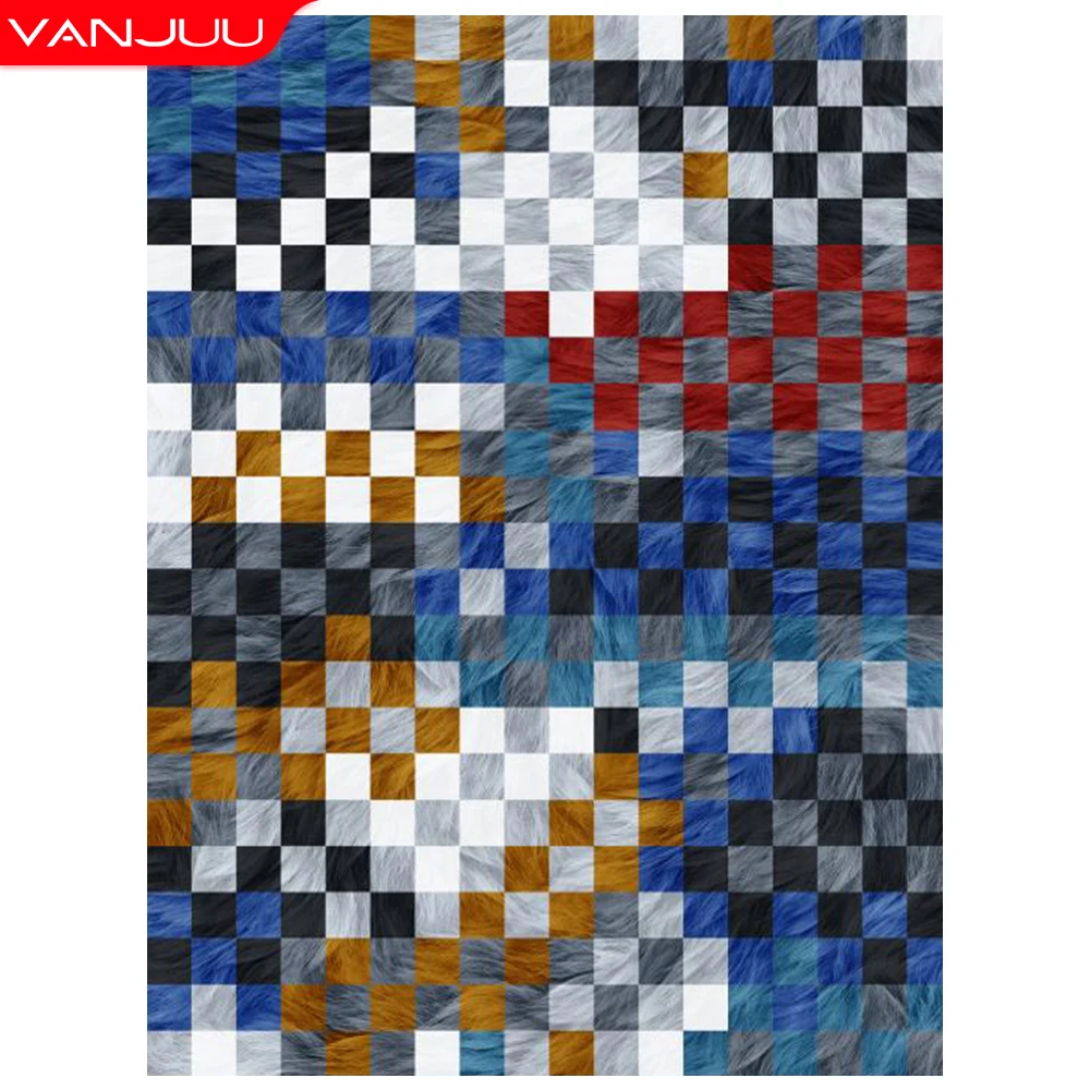 

5d алмазная живопись, абстрактная решетка, алмазная вышивка, круговое плетение, Простое домашнее украшение, картина Стразы