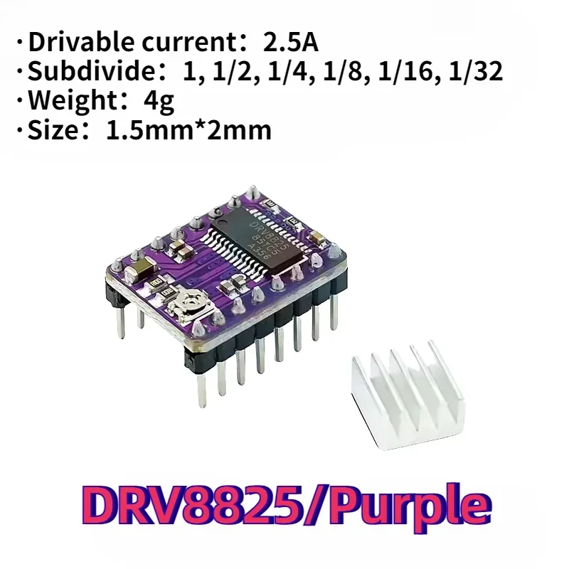 Шаговый Драйвер Reprap A4988 DRV8825 модуль шагового двигателя с радиатором