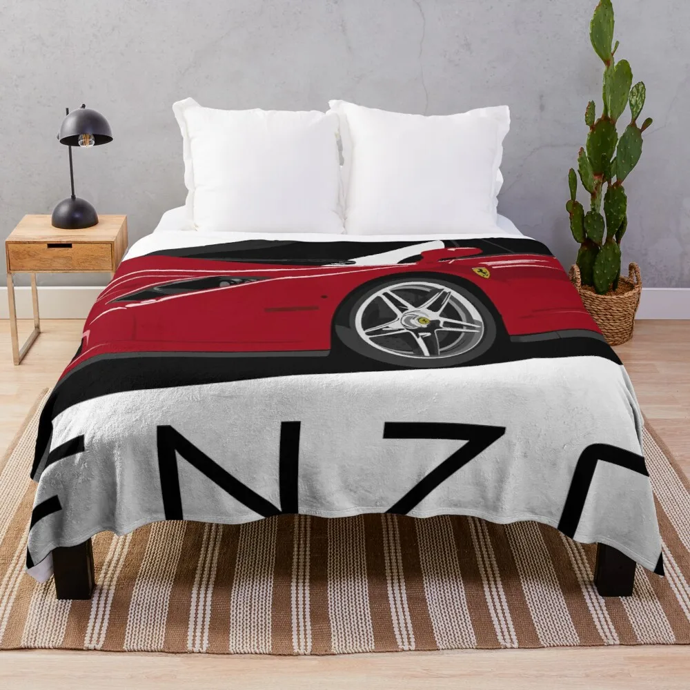 

Плед Ferrari Enzo, мягкое плюшевое одеяло в клетку, меховое покрывало, s диваны, вязаное украшение, теплое одеяло