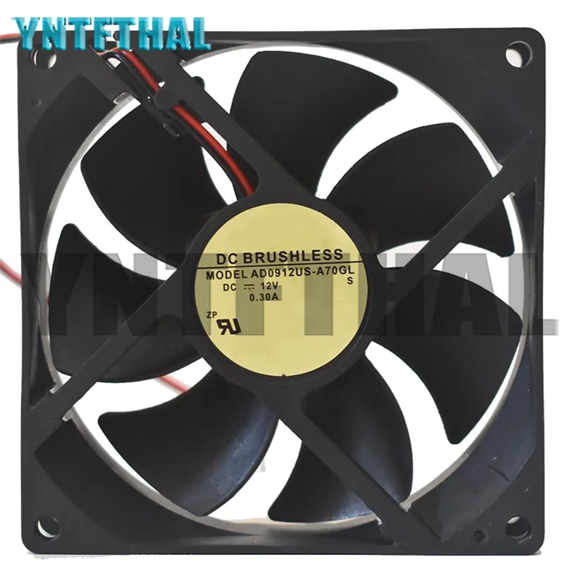 AD0912US-A70GL 90*90*25 12V 0.3A для 2-проводного вентилятора шасси