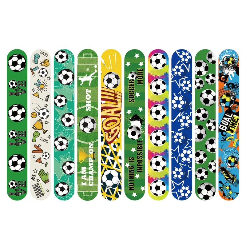 

10pcs Football Papa Circle SOCCER Football Decoration Bracelet Football Sports Party Football Boy Happy Birthday Party Supplies