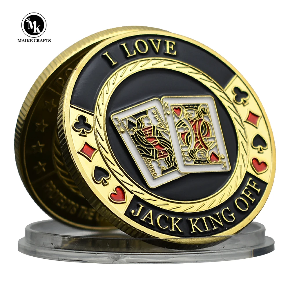 I Love Jack King Off Coin Card-guard Challenge памятные подарки украшение для дома