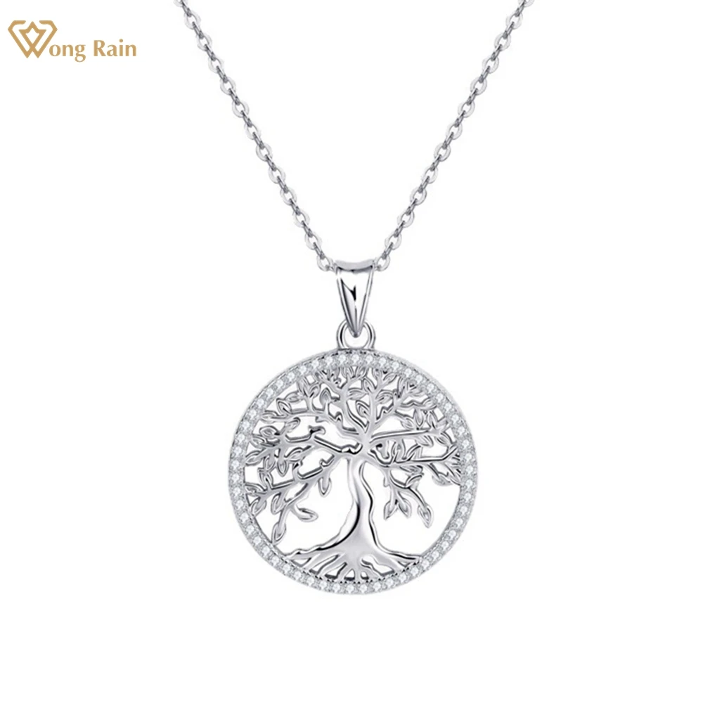 

Wong Rain 925 Sterling Silver VVS 3EX D Color Real Moissanite Diamonds Gemstone Pendent Necklace Fine Jewelry With GRA Wholesale