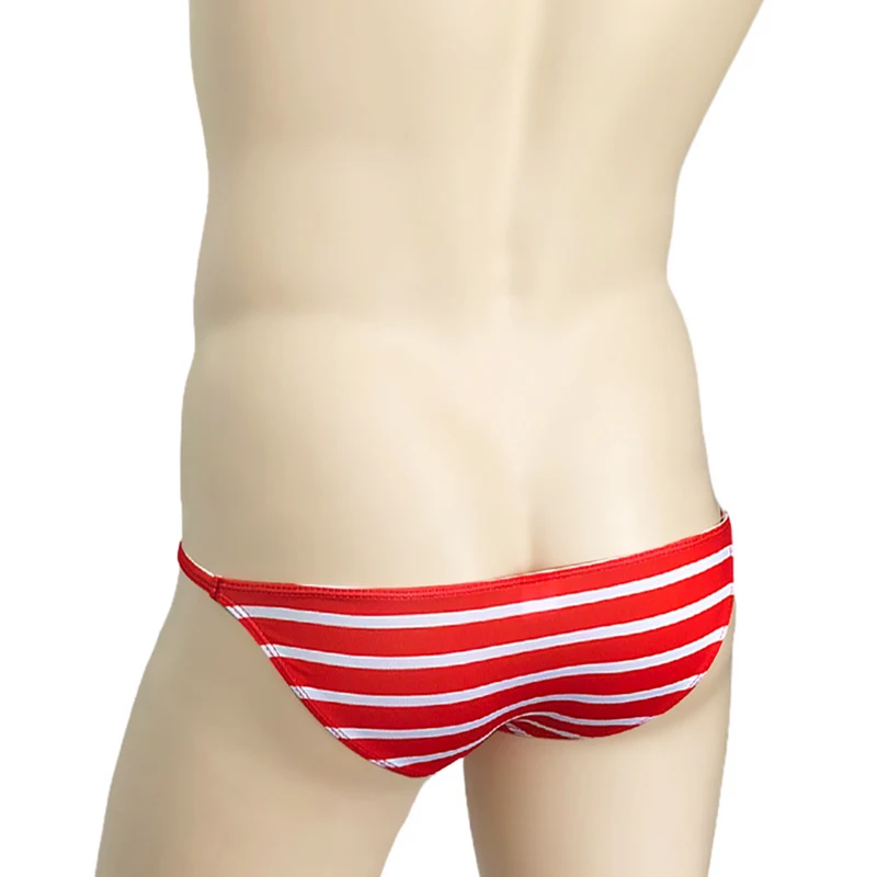 Нижнее белье мужское в полоску трусы-брифы с мешочком для отпугивания