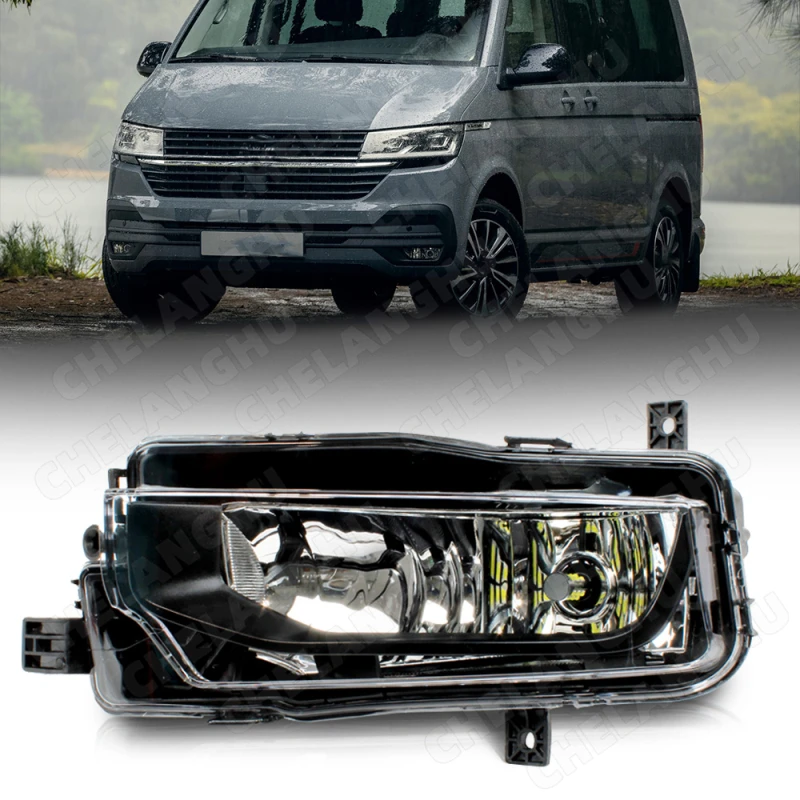 

Левая сторона для VW Transporter Multivan Caravelle T6 T7 2016 2017 2018, автомобильный Стайлинг, светодиодные противотуманные фары, сертификат E-Mark E24