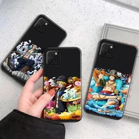 one piece anime phone case for funda iphone 13 11 pro max 12 mini x xr xs max se 2020 coque soft celular liquid silicon carcasa