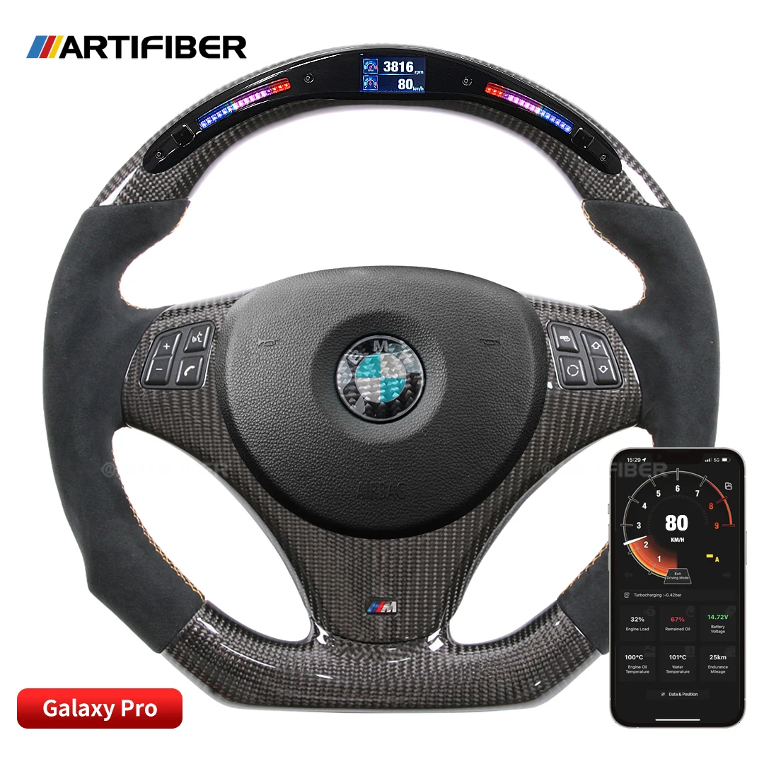 

Carbon Fiber Steering Wheel with LED for BMW 1 3 5 Sereis M3 E82 E39 E46
