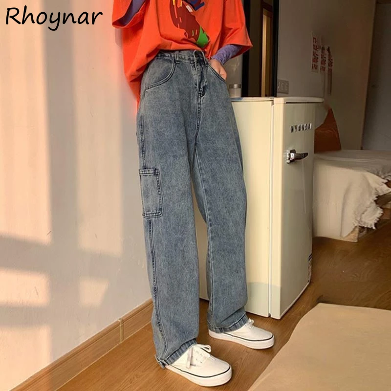 Винтажные женские джинсы в стиле Харадзюку свободные модные шикарные брюки с