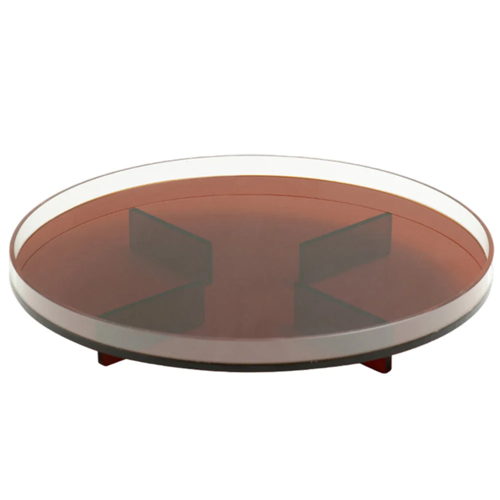 

Tray Plate Acrylic Cake Holder Fruitcups Round Shape Tea Jewelry Displaying Storage Candy Dessertcompartments Containers Cup