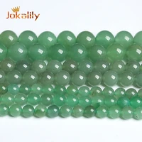 narural green aventurine beads green jades round loose beads for jewelry making diy charms bracelets necklaces 4 6 8 10 12mm 15